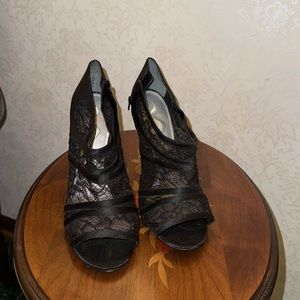 Nina Lace Heeled Bootie
